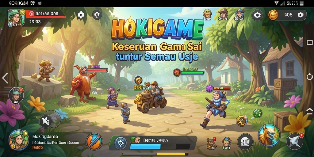 Tangkapan layar HOKIGAME menunjukkan gameplay yang mengasyikkan dan berwarna.