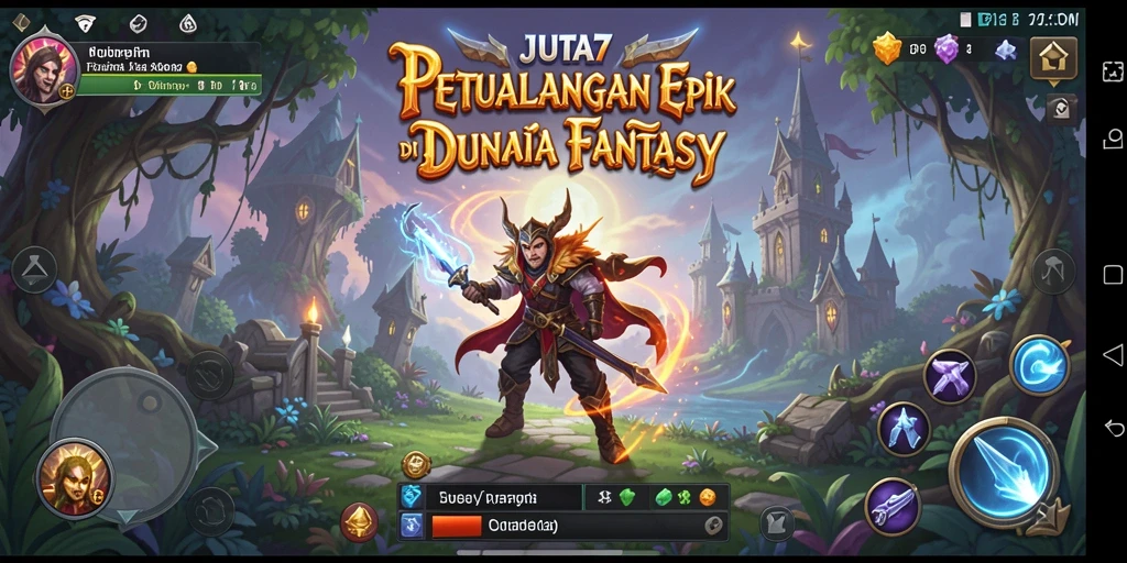 Tampilan gameplay JUTA7 yang menakjubkan dan penuh aksi.