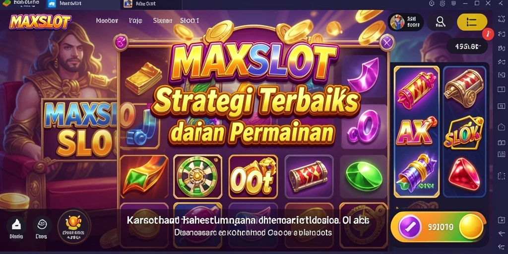 Tampilan gameplay MAXSLOT yang mendebarkan dalam mode strategi.