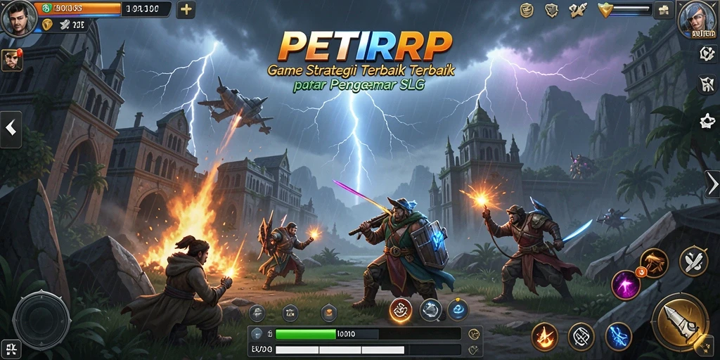 Tampilan gameplay PETIRRP yang menarik dengan strategi pertempuran mendalam.