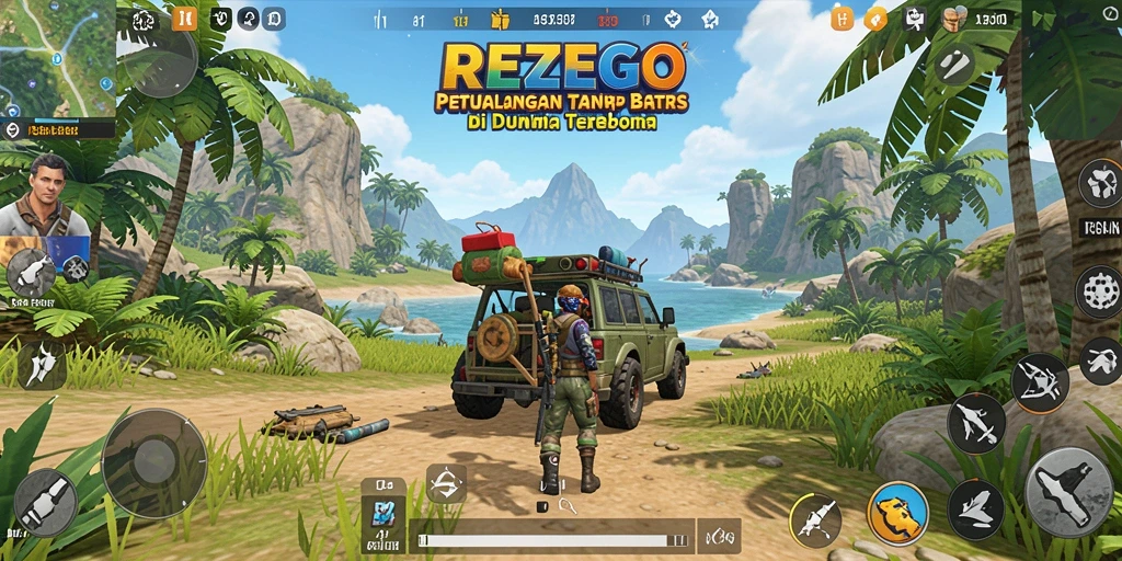 Screenshot gameplay Open World yang menampilkan eksplorasi menakjubkan di REZEGO.