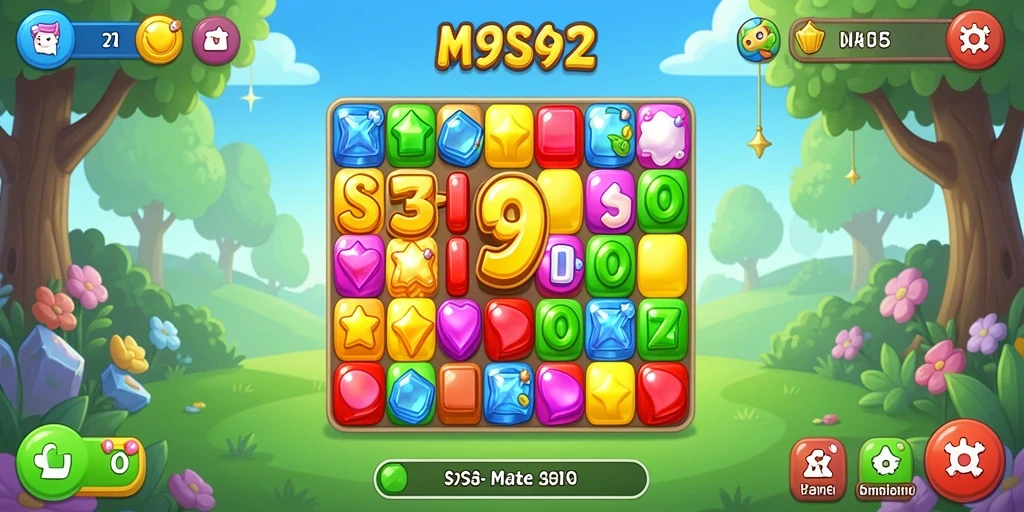 Tampilan gameplay S9S9 yang penuh warna dan seru.