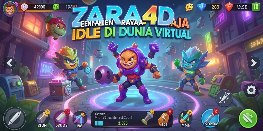 Screenshot utama ZARA4D menampilkan gameplay santai yang adiktif.